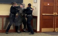 Pepper spray, arrest, tempers flare at county hearing to evict widow for Micron