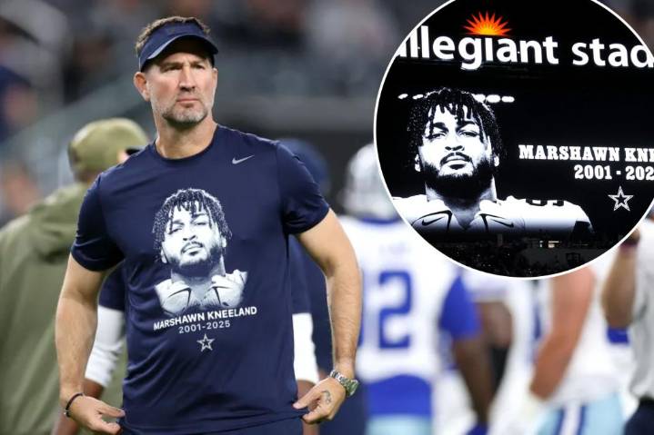 Cowboys, Raiders honor Marshawn Kneeland in first Dallas game since his death