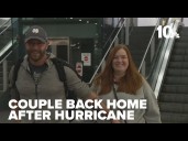 Newlyweds back home after being stranded in Jamaica during Hurricane Melissa