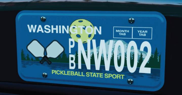 Washington state’s new pickleball license plate just launched