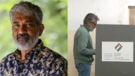 SS Rajamouli and son Karthikeya cast votes in Jubilee Hills by