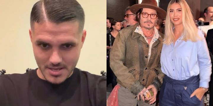 La drástica reacción de Mauro Icardi luego de la foto de Johnny Depp junto a Wanda Nara