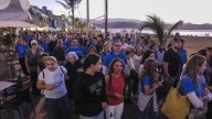 Paseo solidario del Cáncer de Pulmón, en Las Canteras