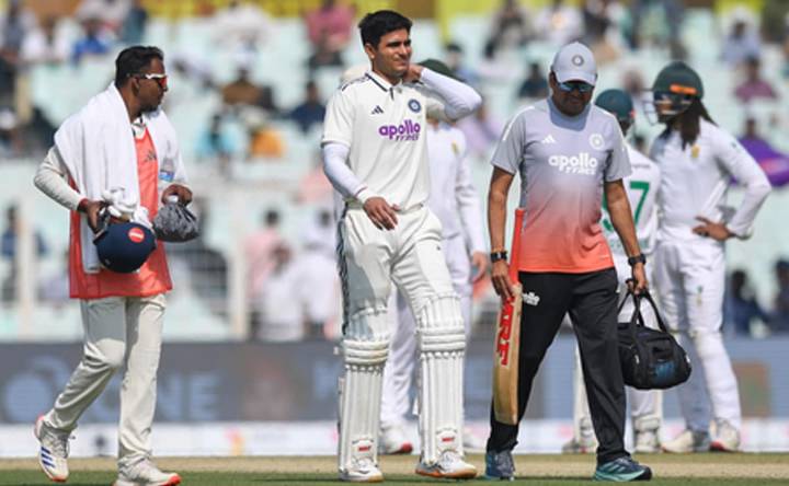 1st Test: Gill ruled out for rest of the match due to neck injury, says BCCI