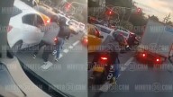 ¡Aprovecharon el semáforo en rojo! Fleteo por La Avenida Guayabal quedó en video
