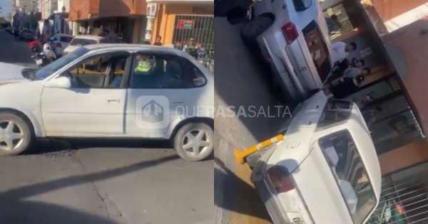 [URGENTE] Fuerte accidente en pleno centro: perdió el control y se llevó puesto todo