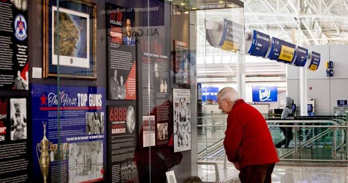 Local vets honored in Tuskegee Airmen exhibit at Indy airport