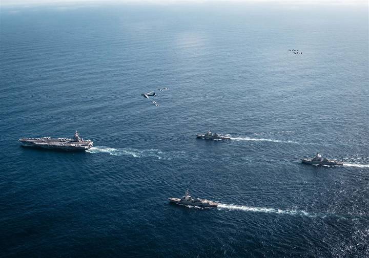 U.S. aircraft carrier arrives in the Caribbean in major buildup near Venezuela