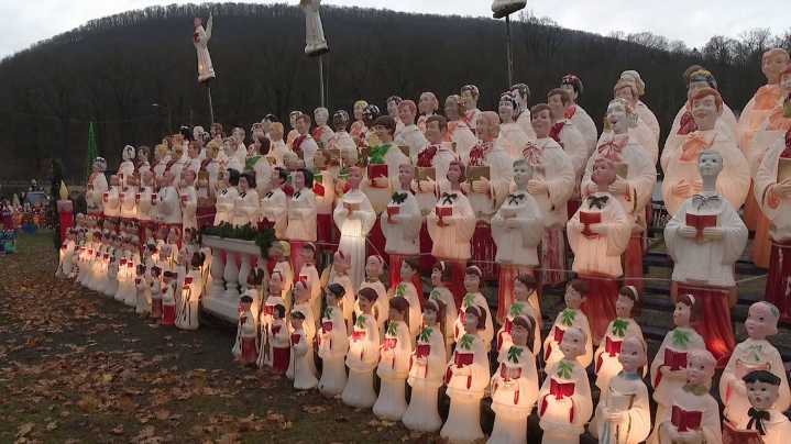 Tharptown Christmas Display spreading holiday cheer with massive display