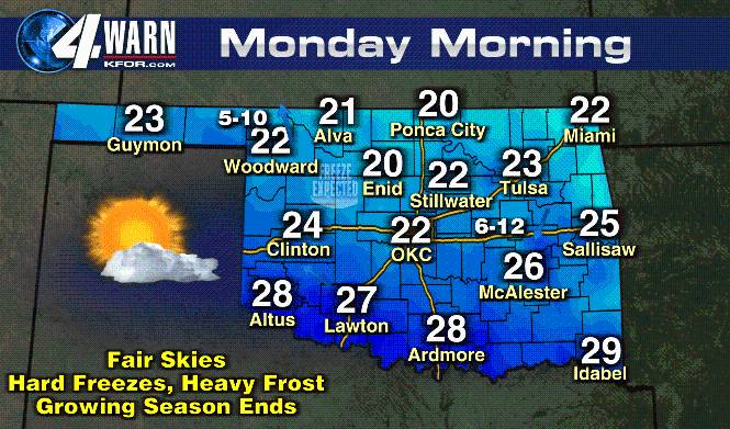 Beautiful Saturday ends with colder North winds, freeze on the way Statewide.