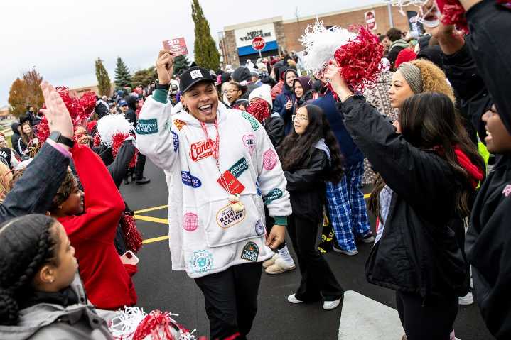 Overnighter named Kane first to try new Raising Cane’s in West Michigan