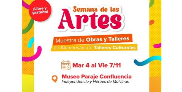 La Semana de las Artes se celebra en el Museo Paraje Confluencia de Neuquén