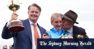 Melbourne Cup 2025: Tony and Calvin McEvoy share glory as father-son trainers of Cup winner Half Yours