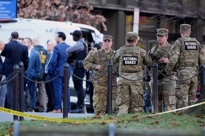Two National Guard members shot in DC, suspect in custody