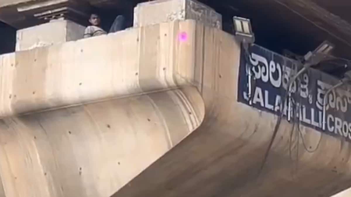 Bengaluru Man Spotted Sleeping Inside Flyover Pillar At Jalahalli Cross: ‘Urban Poverty Or Unlawful Activity Like Delhi?’