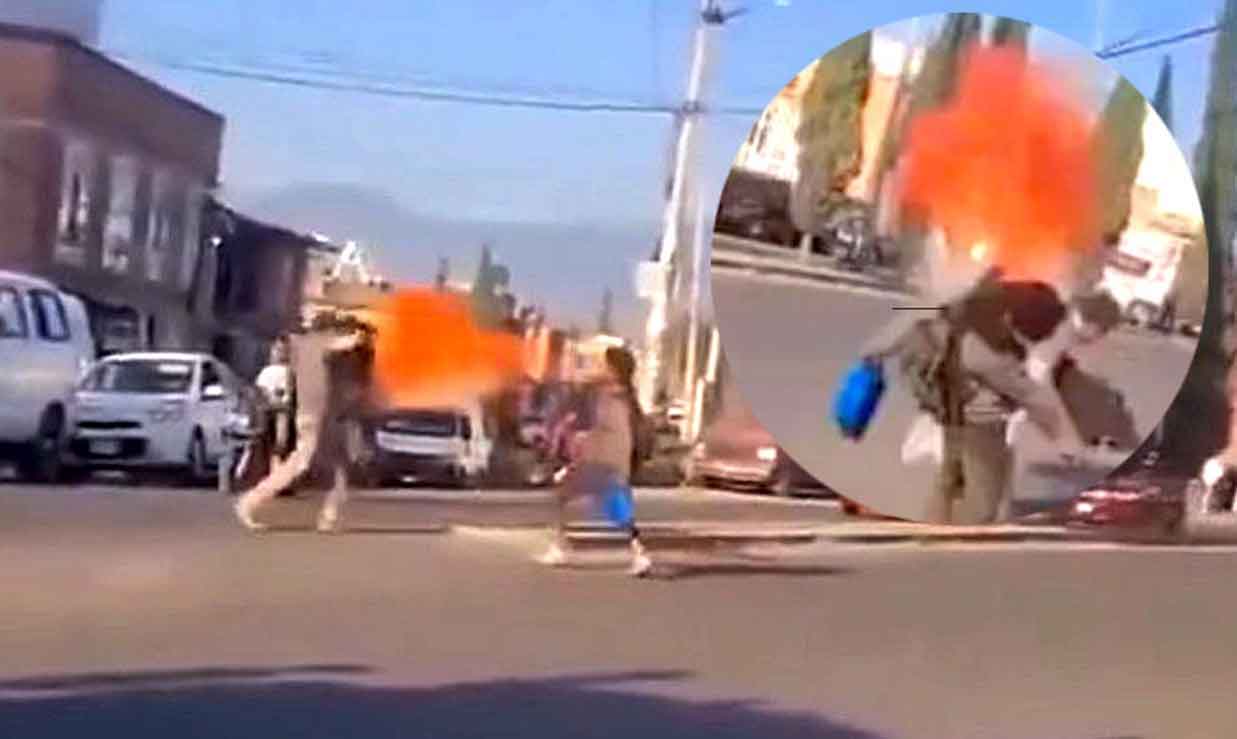 A llamaradas y trapazos se enfrentan lavacoches y «tragafuegos» en Edomex