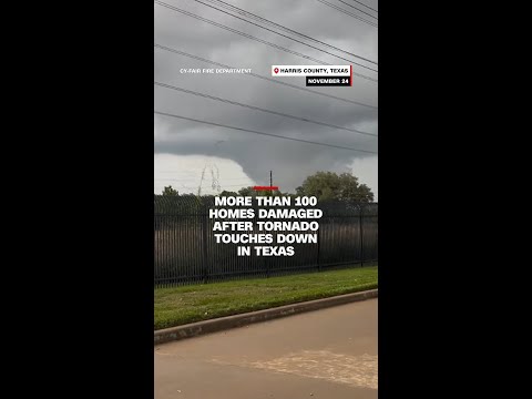 More than 100 homes damaged after tornado touches down in Texas