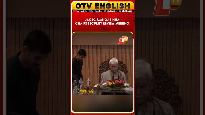 LG Manoj Sinha Chairs Security Review Meeting With DG, DIGs, SSPs & Dy Commissioners In Jammu