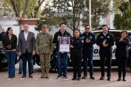 Encabeza Javier Díaz “jubilación” de dos elementos de la unidad canina