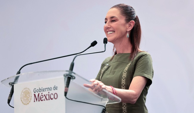 Agradece Sheinbaum respaldo de AMLO en su reaparición