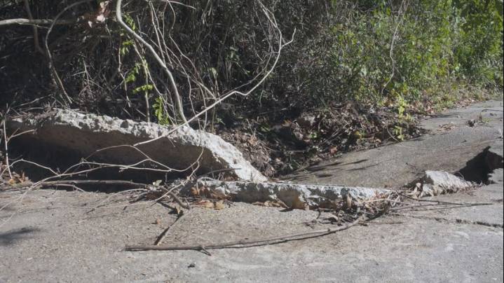 Car lot owner on Plank Road looking for help with culvert failure