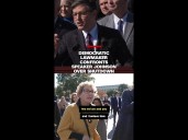 Democratic lawmaker confronts Speaker Johnson over shutdown