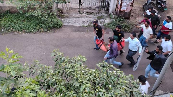 Leopard attacks two after entering locality in Nashik, rescued