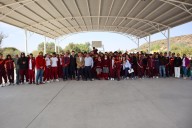 Acondiciona Gobierno de Zacatecas cancha para jóvenes en Cecytez plantel Espíritu Santo, Pinos