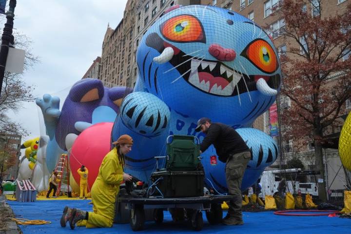A welcome form of inflation: Balloons take shape for Macy’s Thanksgiving Day Parade