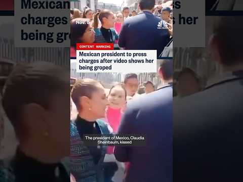 Mexican President to press charges after video shows her being groped