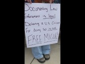 'Free Miguel' | Uptown protesters demand release of arrested US citizen