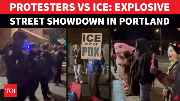 Portland ICE Facility Turns Battleground: Protesters Face Off With DHS Agents, Cops