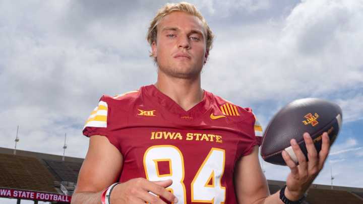 Gabe Burkle injury update, Iowa State football TE exits TCU game