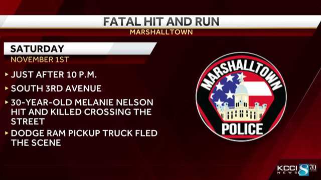 Marshalltown hit-and-run leaves pedestrian dead, driver sought