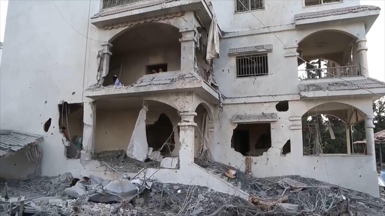 Homes in Lebanese village left in ruins by Israeli airstrikes