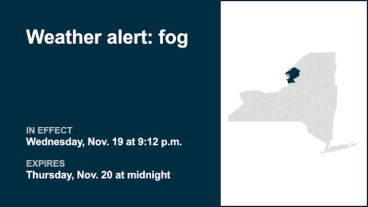 NY weather: Anticipate fog in Jefferson County until early Thursday