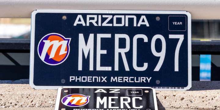 Phoenix Mercury unveil first-ever specialty license plate