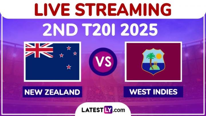 Cricket New Zealand vs West Indies Free Live Streaming Online, 2nd T20I 2025: How To Watch NZ vs WI Cricket Match Live Telecast on TV in India?
