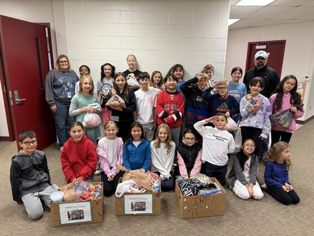 Local elementary honors military with Halloween candy collection