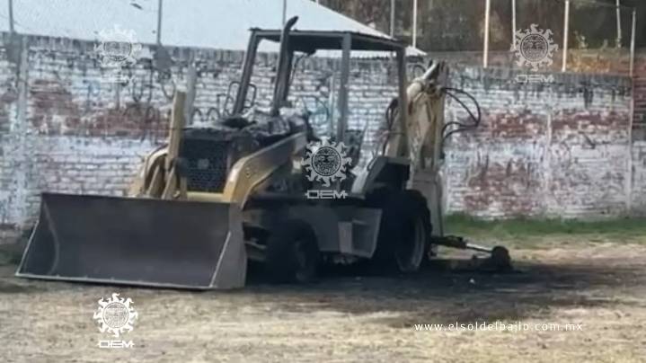 Incendian maquinaria en Celaya; es el segundo ataque a empresas contratadas por el gobierno