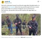 ¡Video «Frente Conquistadores de Oriente» es falso! Así lo confirma Policía Antioquia