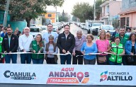 Sigue Javier Díaz rehabilitando pavimento en el poniente de Saltillo