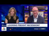 Certain portions of the goods economy are collapsing right now, says Freight Waves CEO Craig Fuller