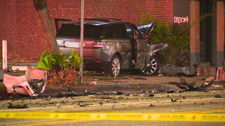 Driver killed in Hollywood crash by suspect fleeing in stolen SUV