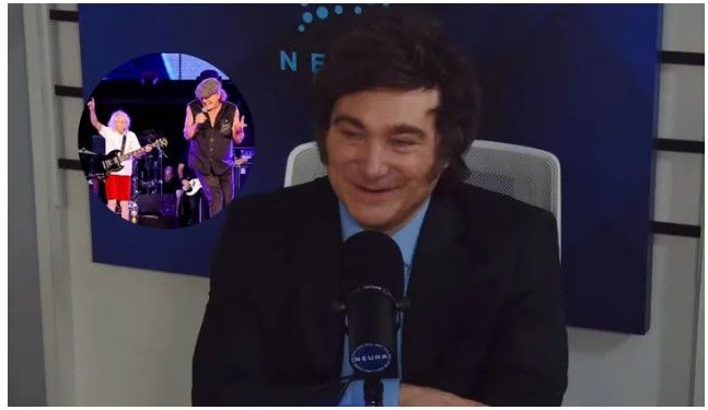 Javier Milei festejó que AC/DC lo invitó a cantar, era fake y tuvo que borrar la publicación
