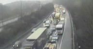 M25 traffic LIVE: Huge crash sparks hour-long delays in pouring rain 