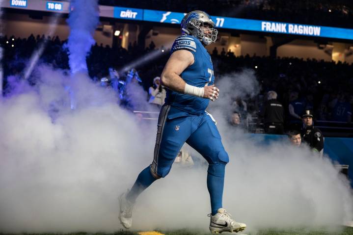 When will Frank Ragnow play again for the Detroit Lions?