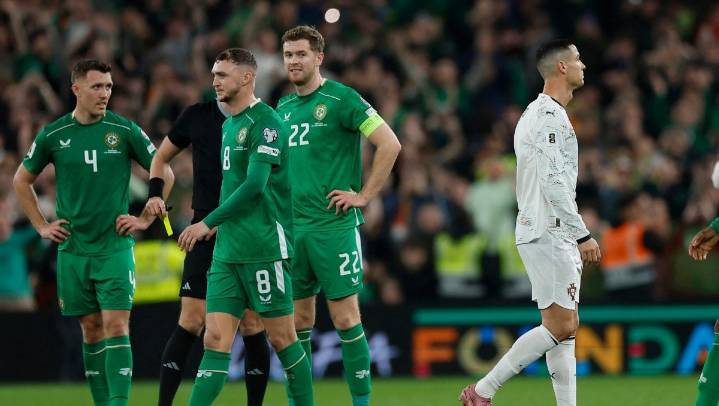 Portugal retrasa su clasificación al Mundial al caer con Irlanda; pierde a CR7 por expulsión