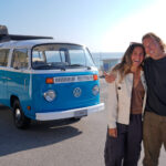 Volkswagen debuts restored vintage blue bus that survived a California wildfire and melted hearts