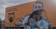 Vandalizaron un mural de Ángel Di María